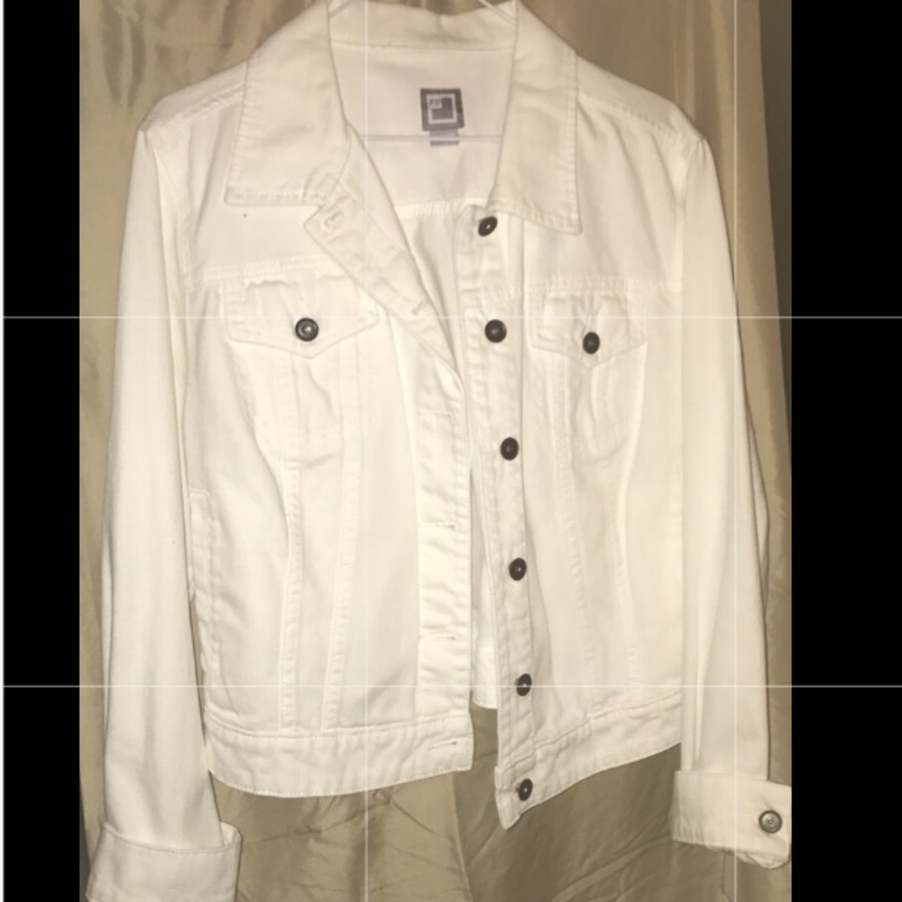 White denim jacket